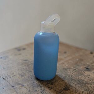 BKR Romeo Little Bottle The Original Glass Water Bottle 500ml Blue